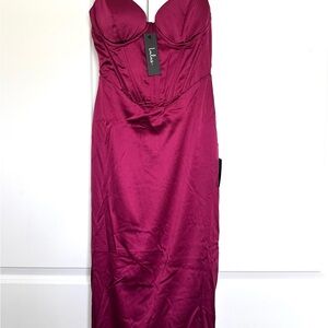 Lulu's Red Bodycon Sweetheart Dress for Prom